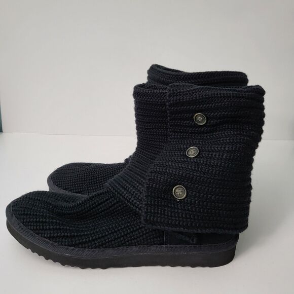 UGG Australia Classic Cardy Boots Womens 9 S/N 5819 Sweater Knit Foldover EUC - Picture 8 of 8